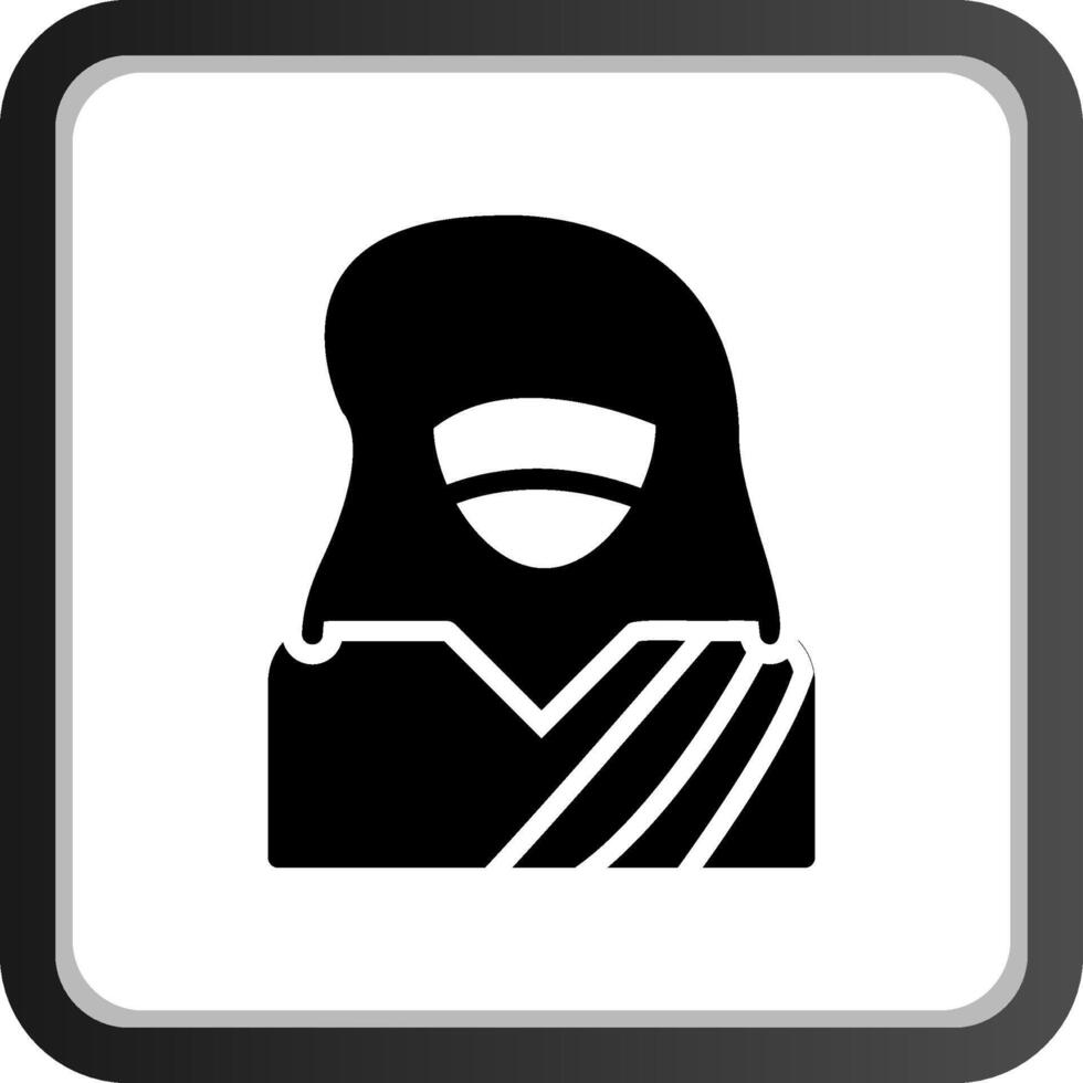 diseño creativo del icono de la señora justicia vector