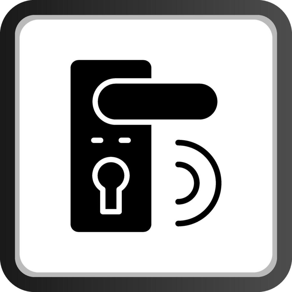 Door Lock Creative Icon Design vector