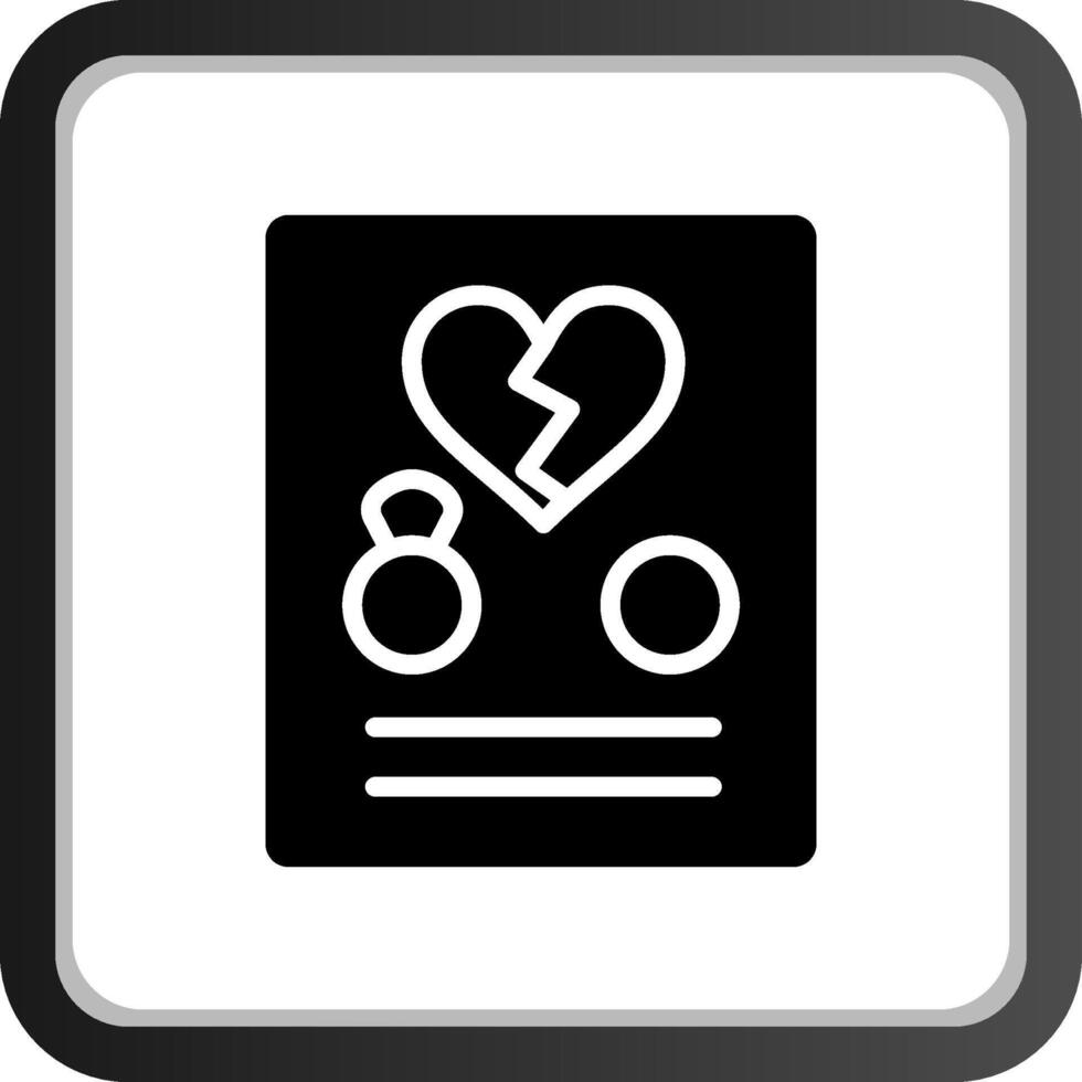 Divorce Creative Icon Design vector