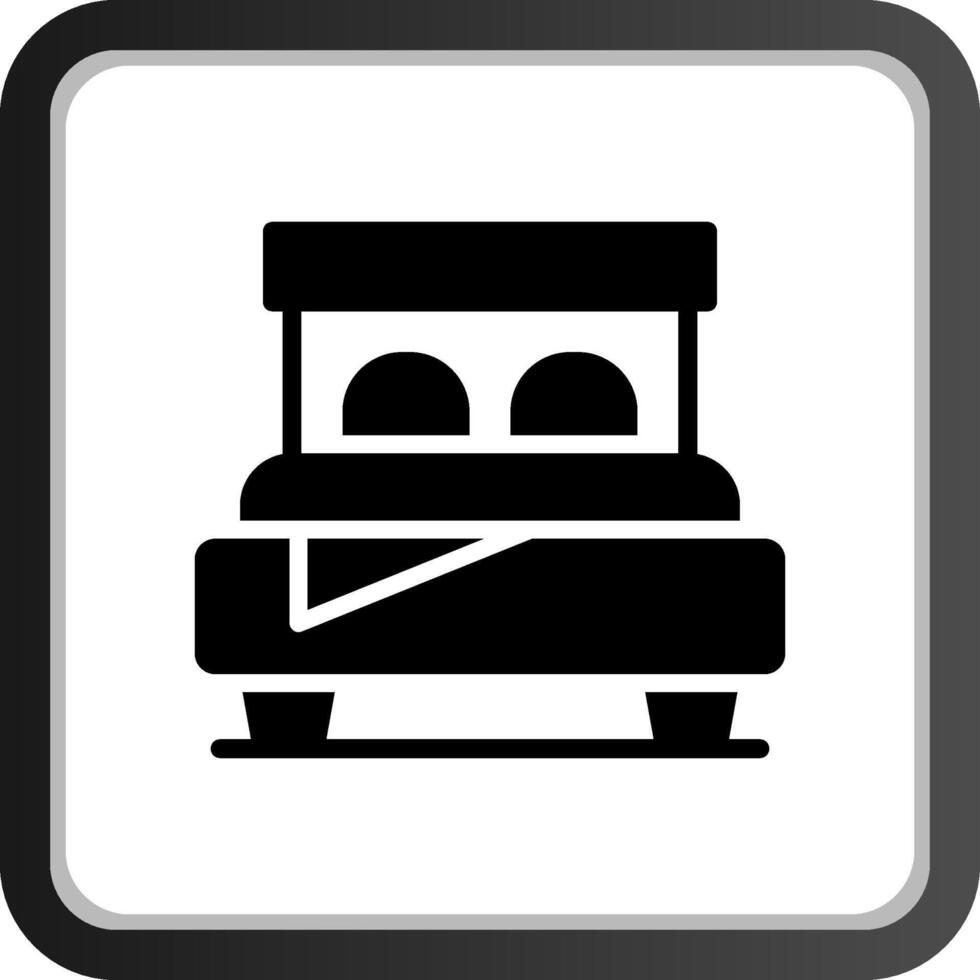 Bed Creative Icon Design vector