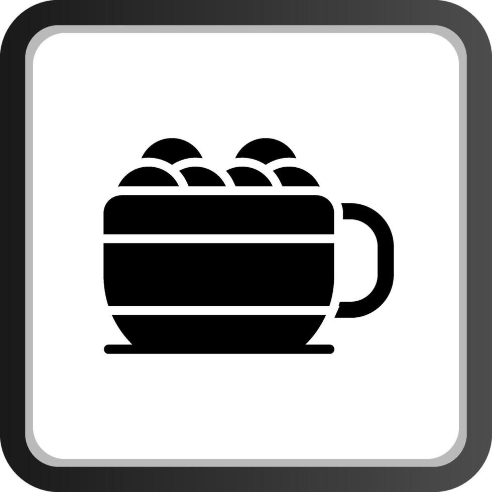 Hot Chocolate Creative Icon Design vector