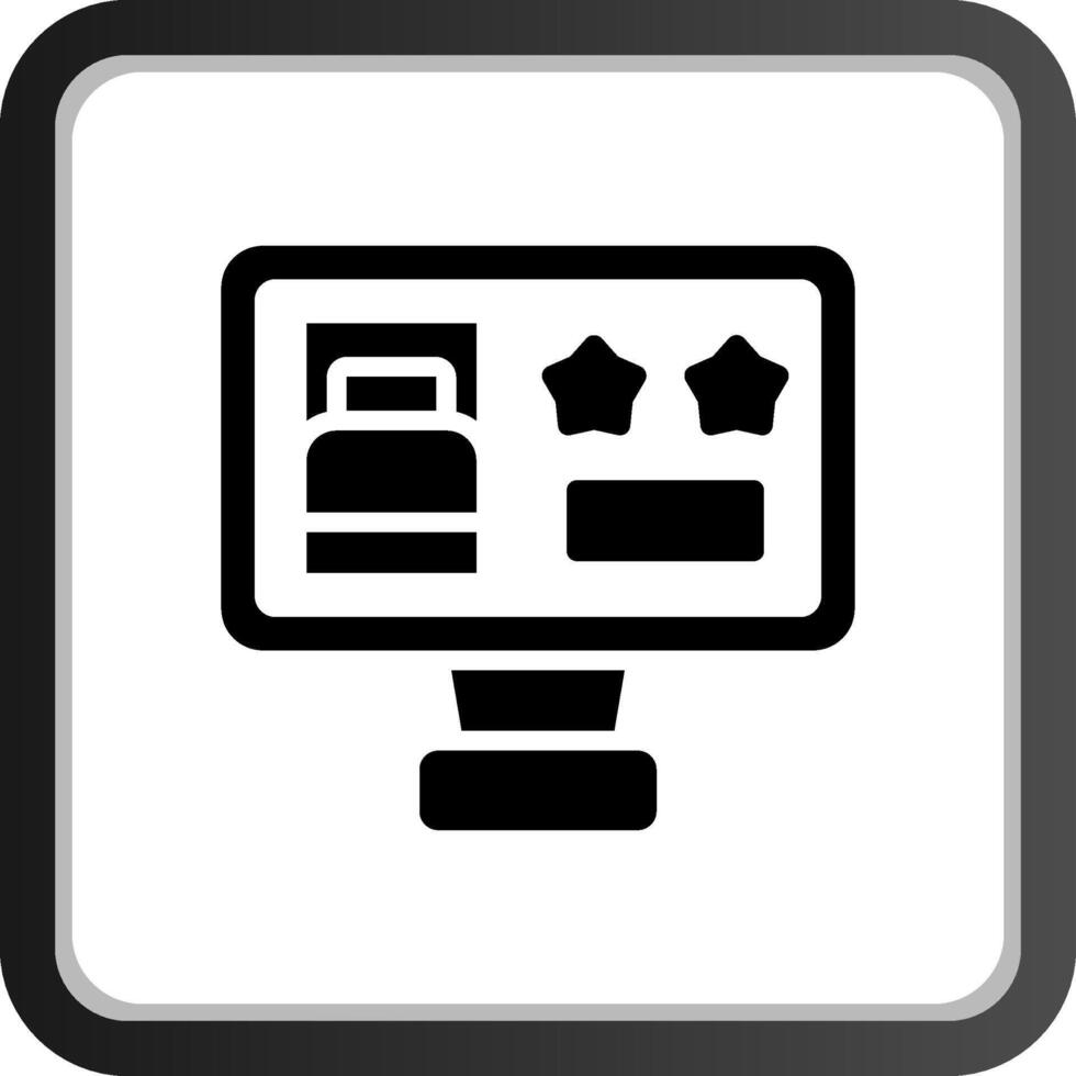 Online Booking Creative Icon Design vector
