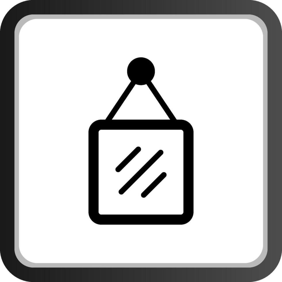 Mirror Creative Icon Design vector