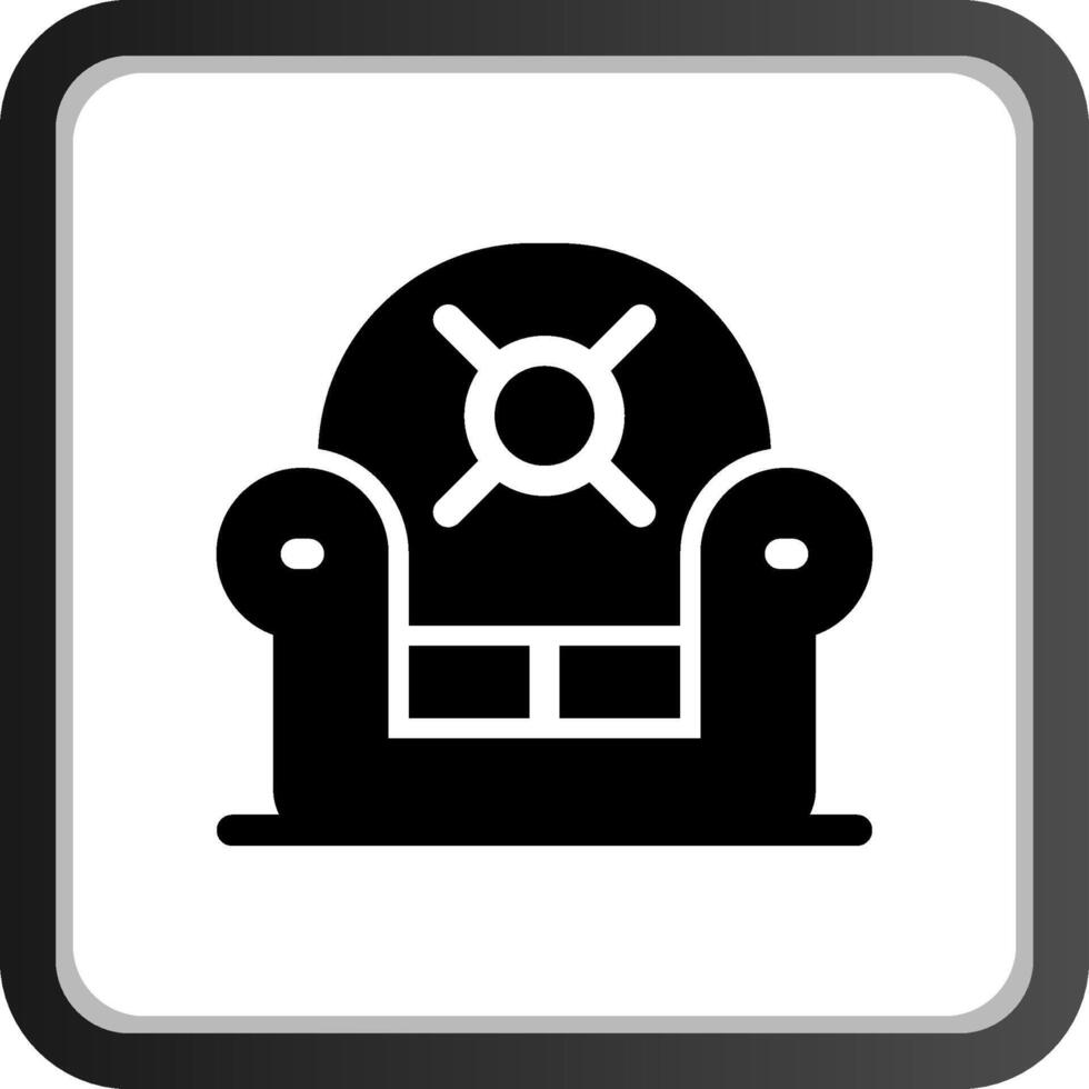 diseño de icono creativo de sillón vector