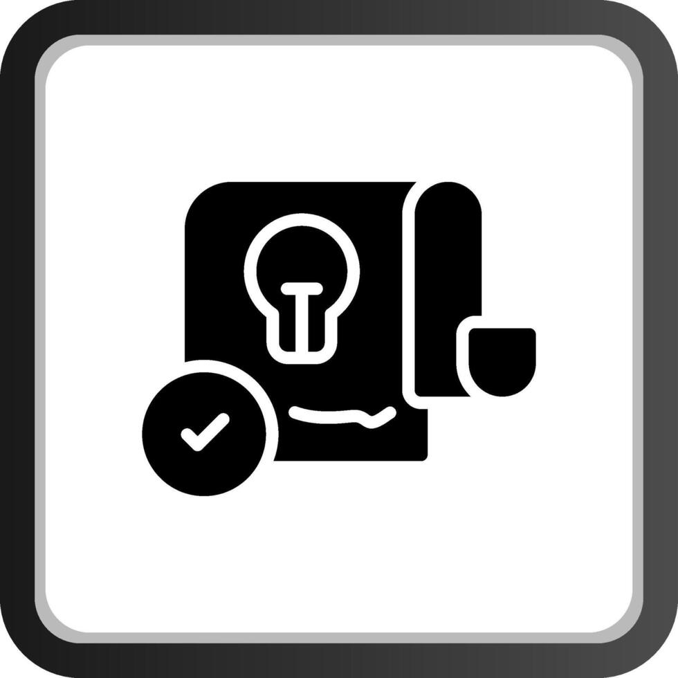 Patent Creative Icon Design vector