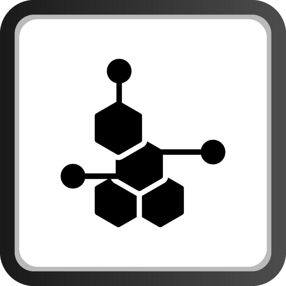 diseño de icono creativo de molécula vector