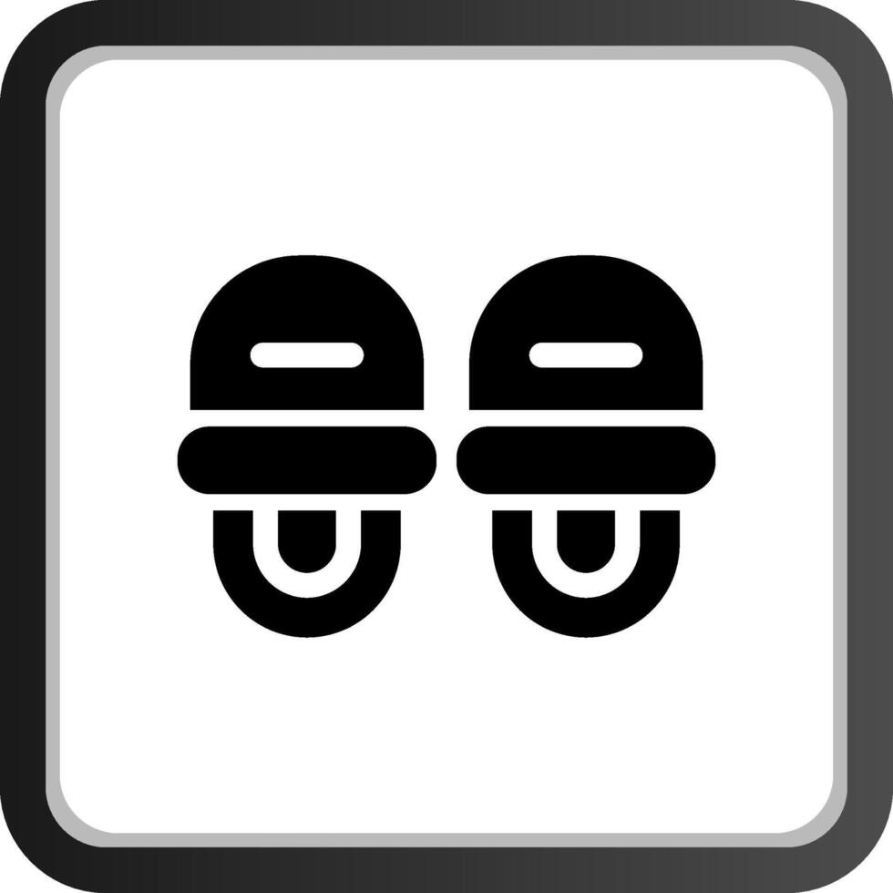 Slippers Creative Icon Design vector