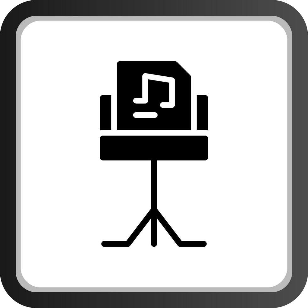 Music Stand Creative Icon Design vector