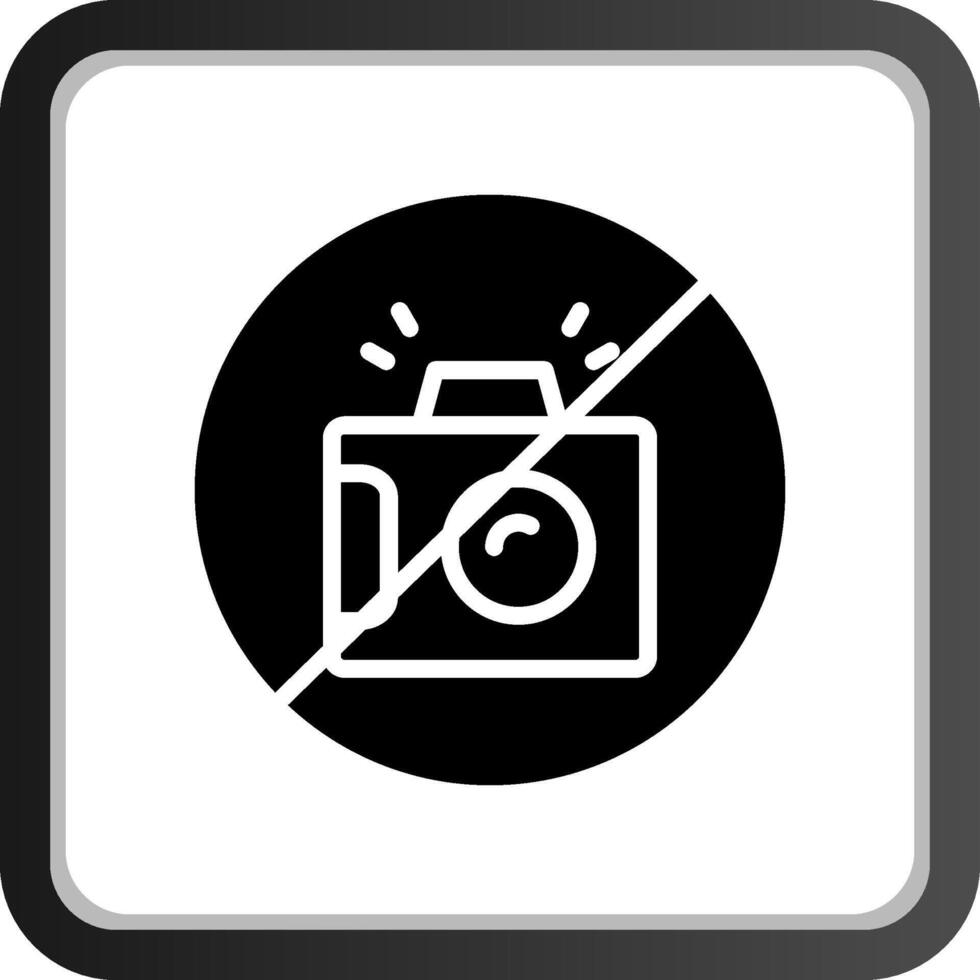 No Camera Creative Icon Design vector