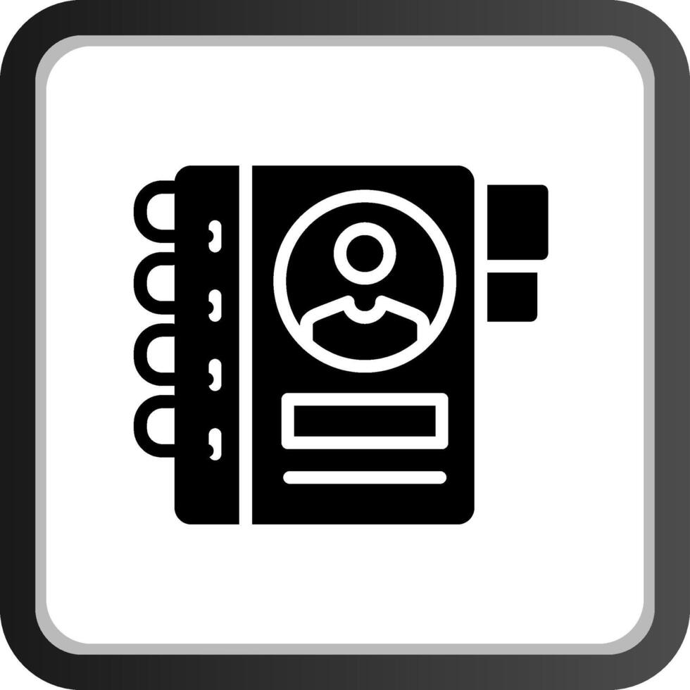 Address Book Creative Icon Design vector