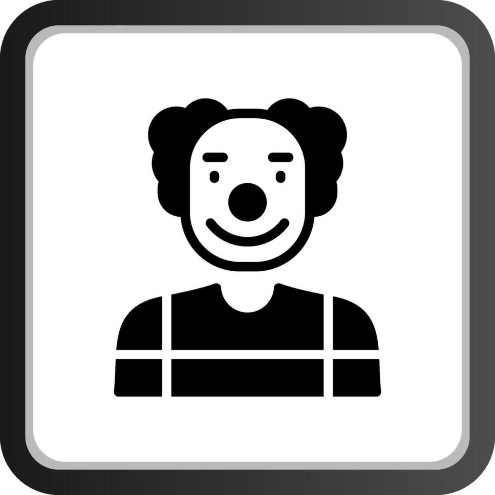 diseño de icono creativo de payaso vector