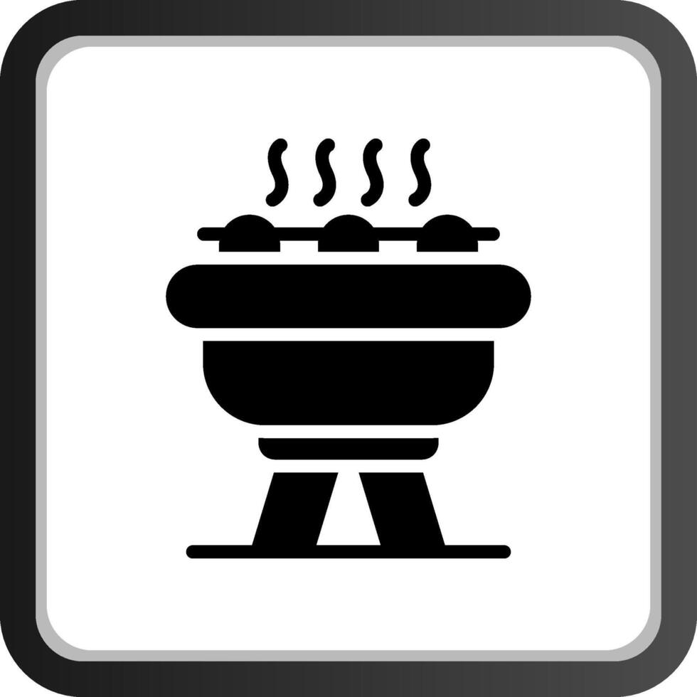 diseño de icono creativo de barbacoa vector