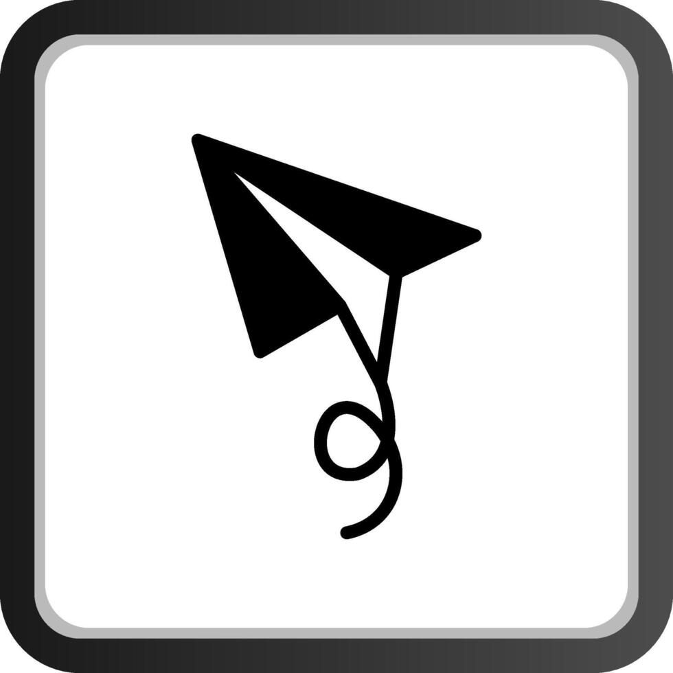 diseño de icono creativo de avión de papel vector