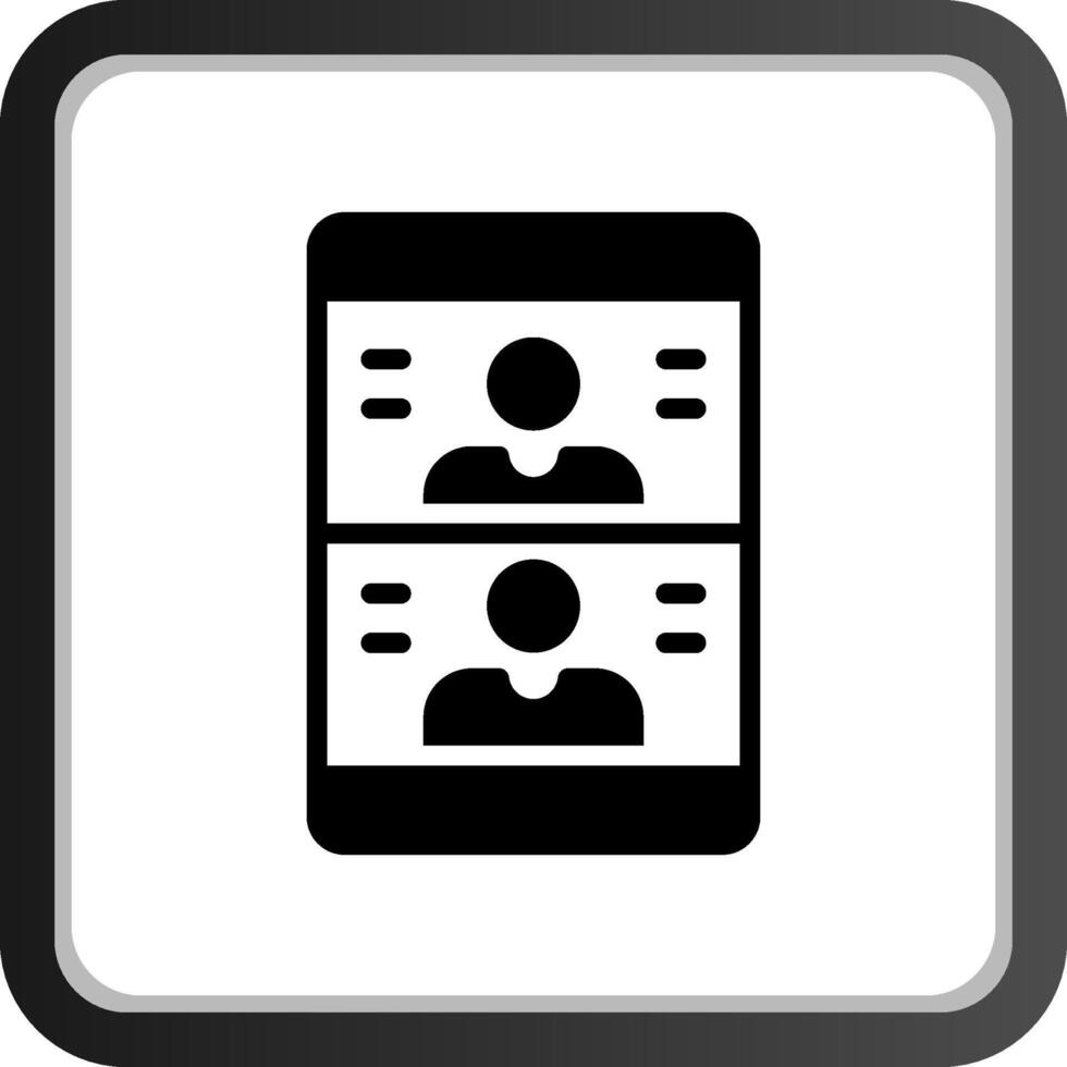 Videocall Creative Icon Design vector