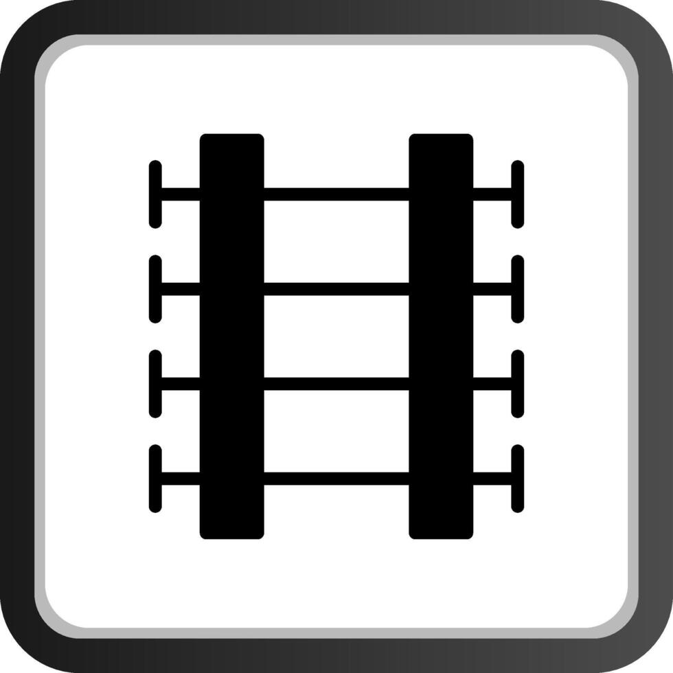 Train Tracks Creative Icon Design vector