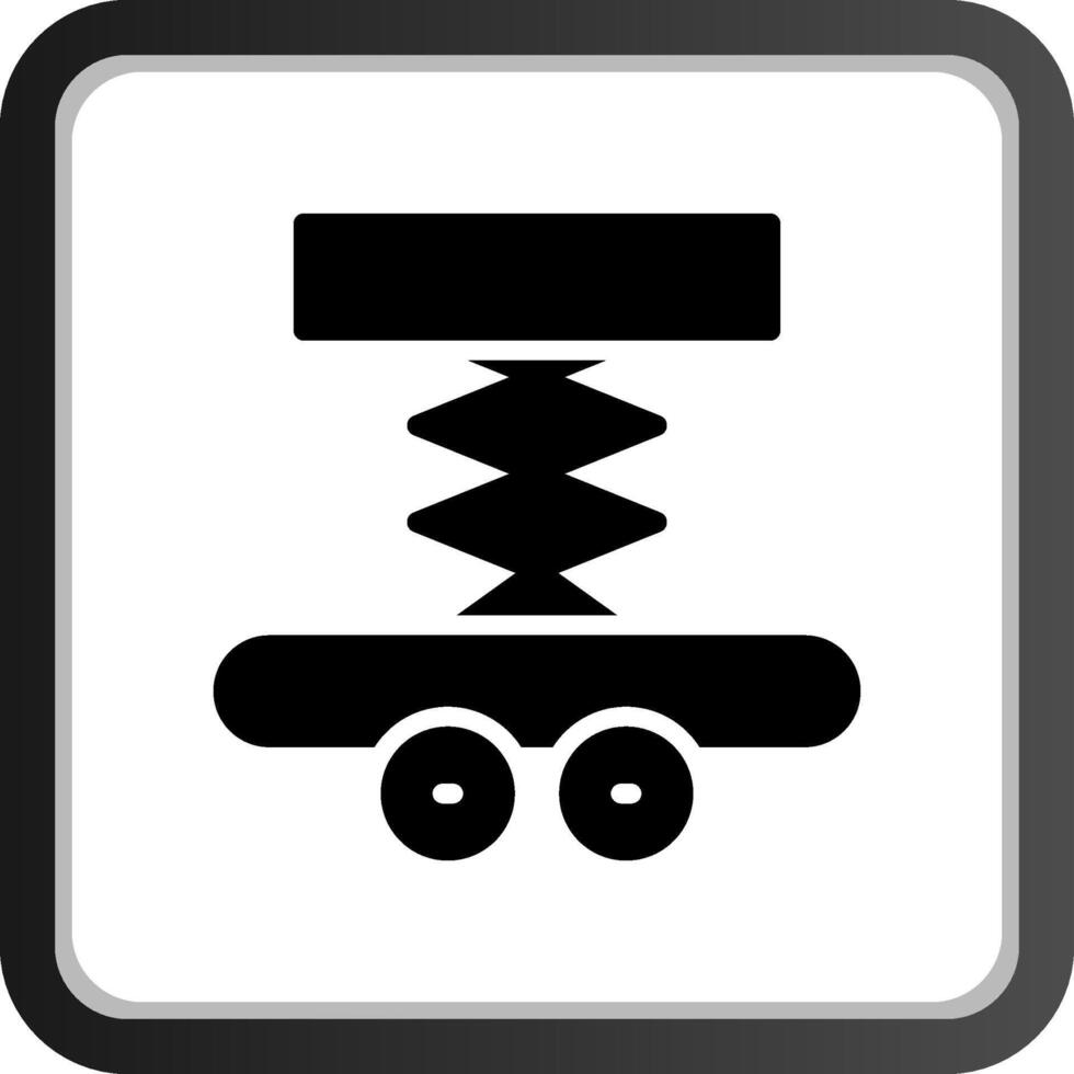 diseño de icono creativo de elevador de coche vector