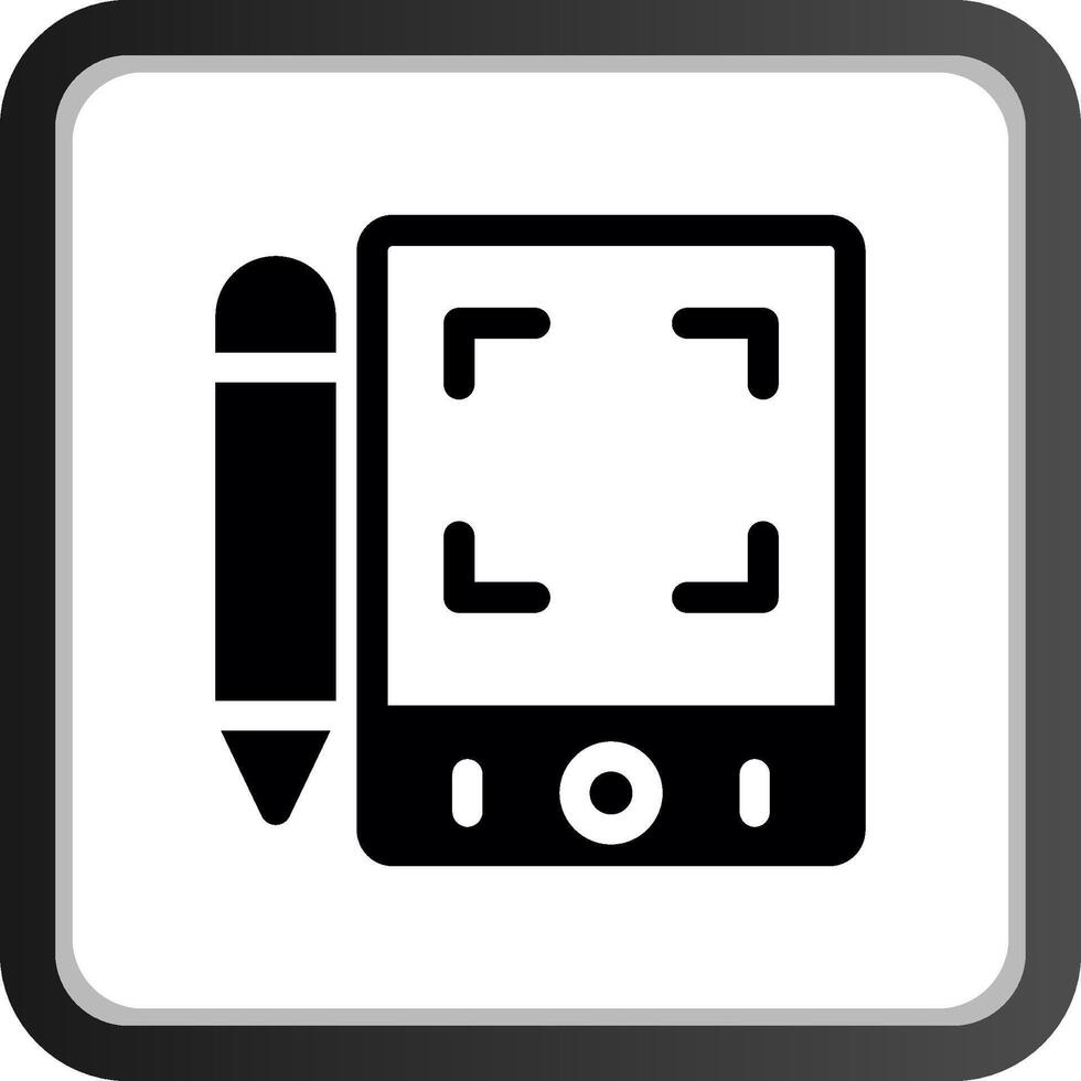 Pen Tablet Creative Icon Design vector