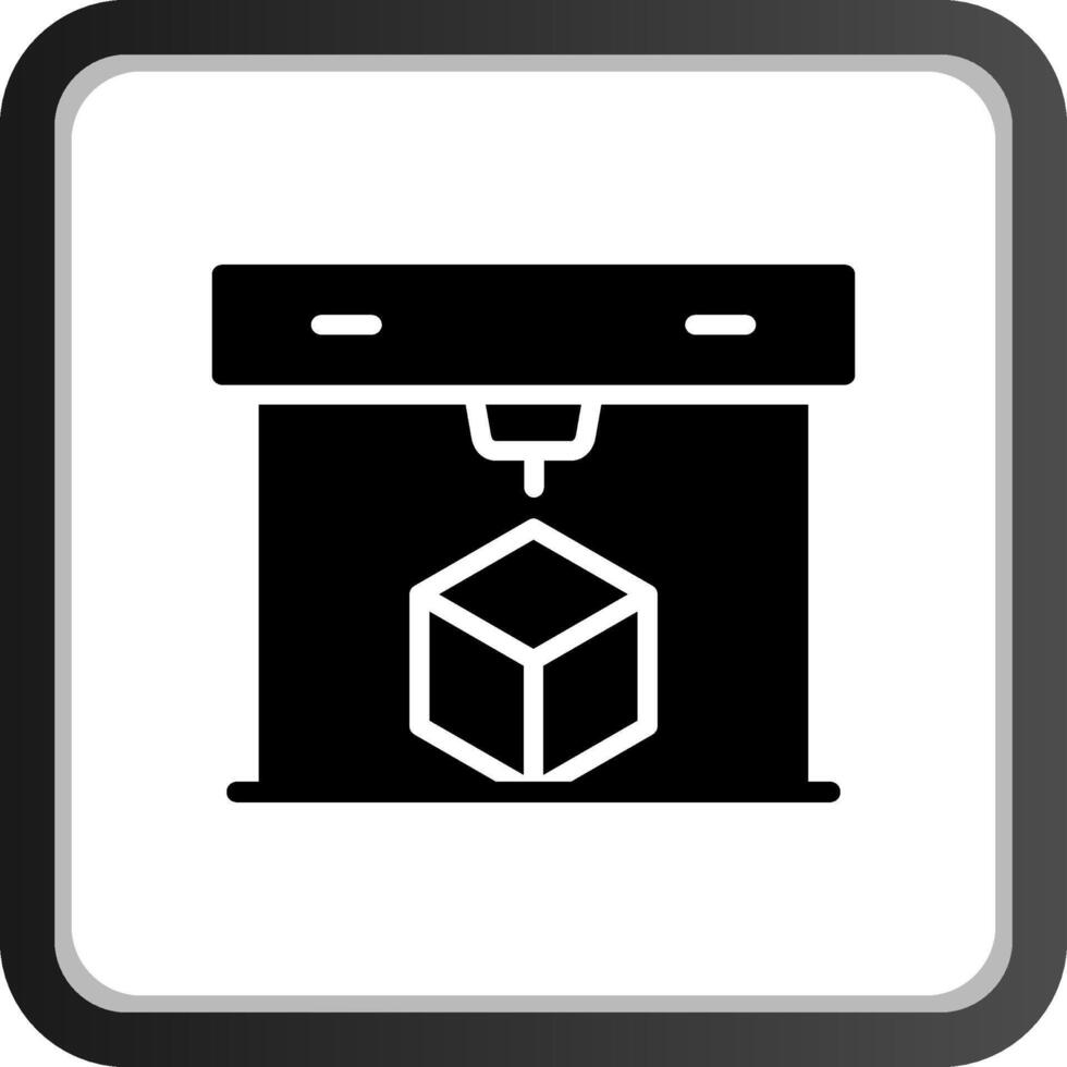 3D Printing Creative Icon Design vector