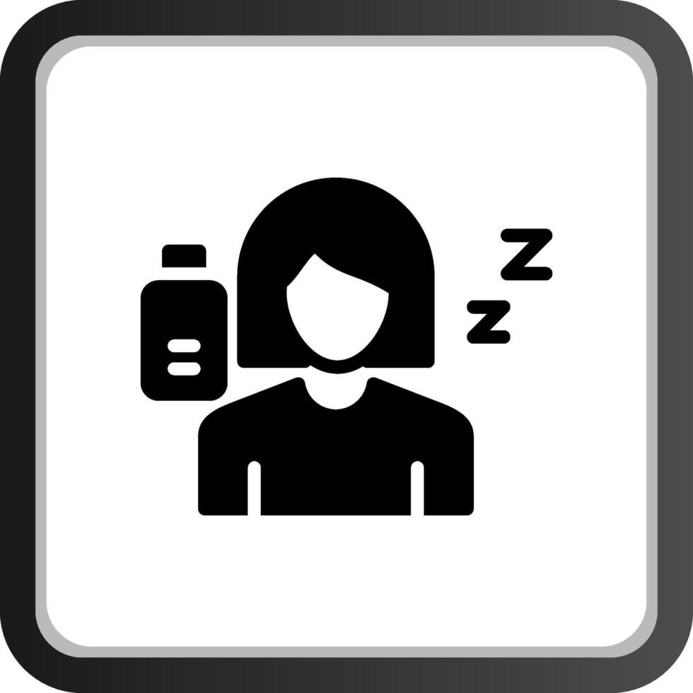 Fatigue Creative Icon Design vector