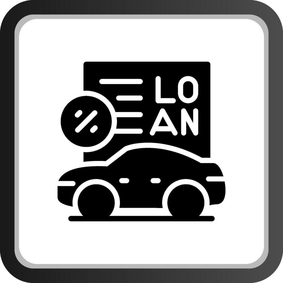 Car Loan Creative Icon Design vector