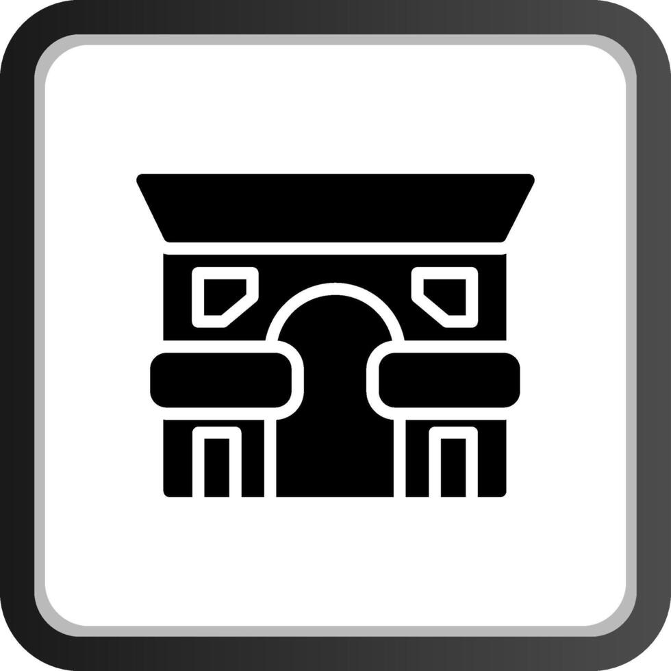 diseño de icono creativo de arc de triomphe vector