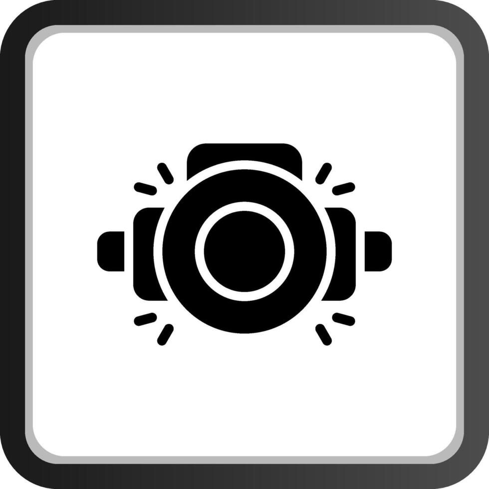 Head Lamp Creative Icon Design vector