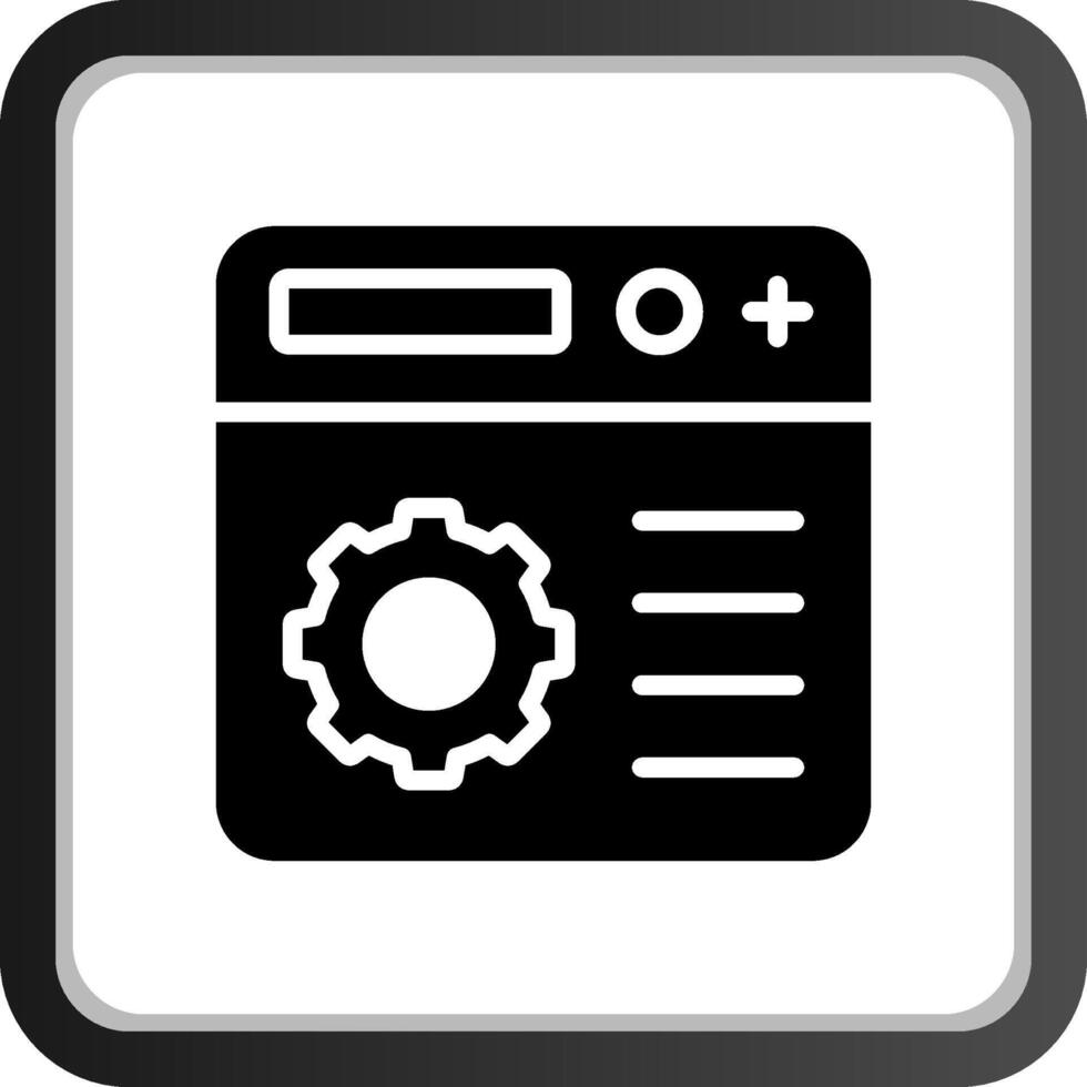 Setting Creative Icon Design vector