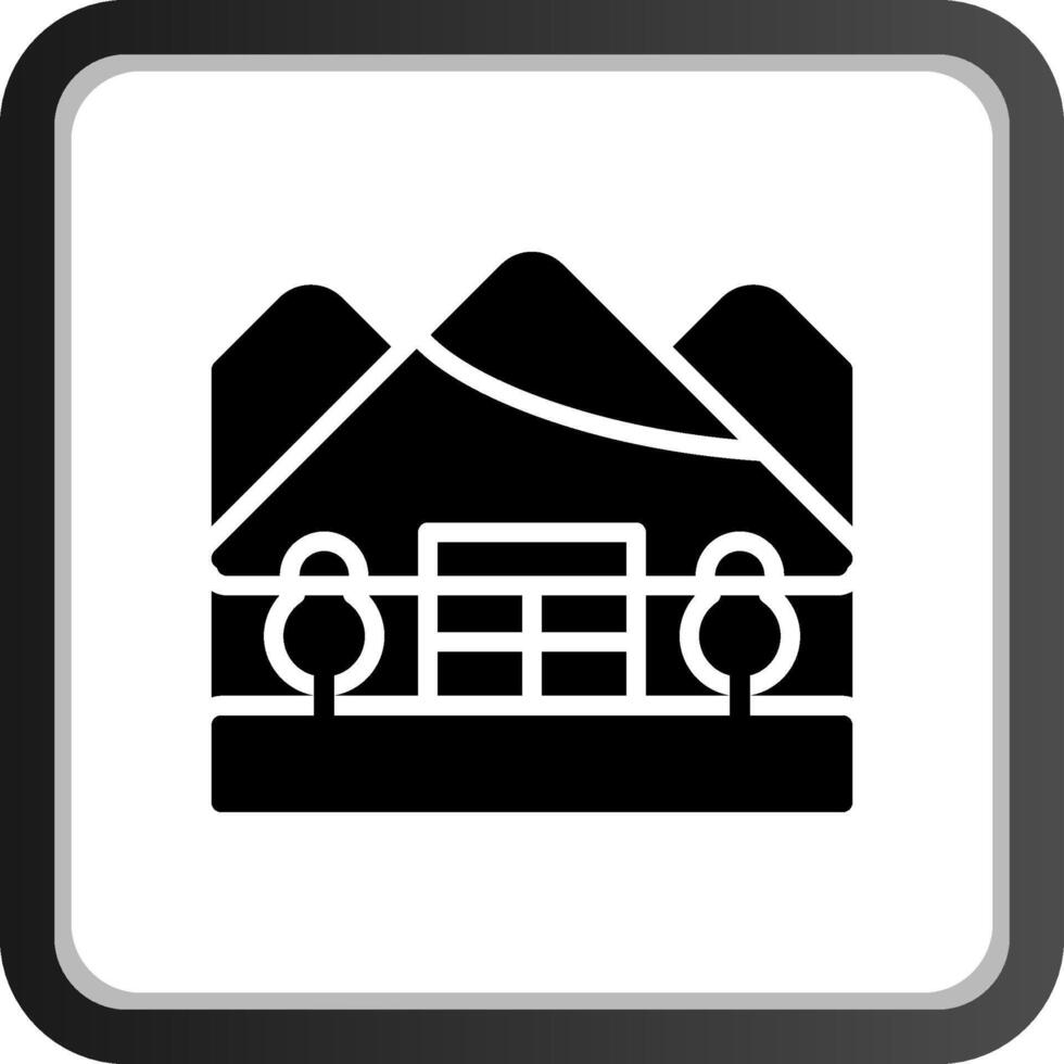 Igloo Landscape Creative Icon Design vector