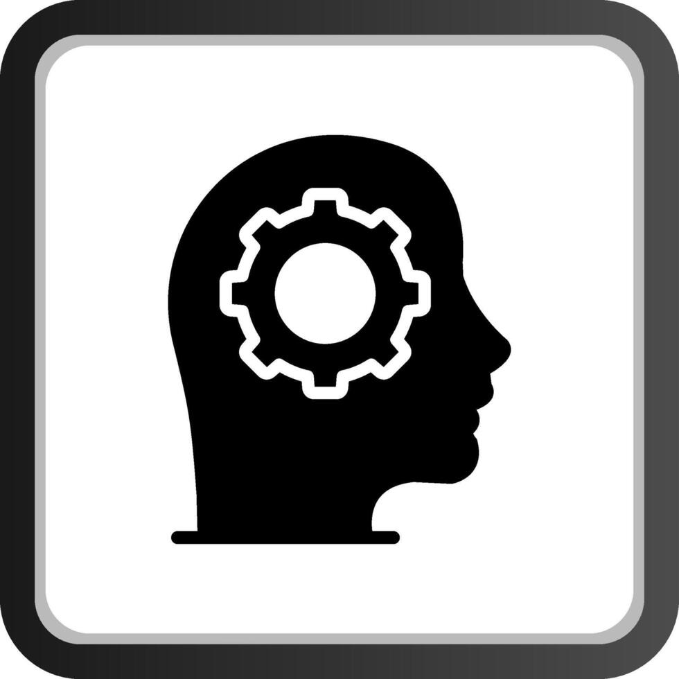 máquina aprendizaje creativo icono diseño vector