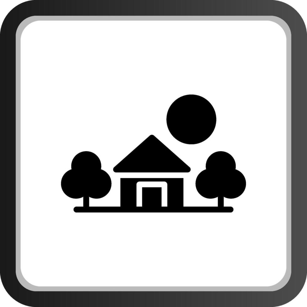 Home Landscape Creative Icon Design vector