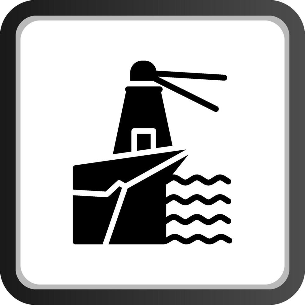 Lighthouse Landscape Creative Icon Design vector