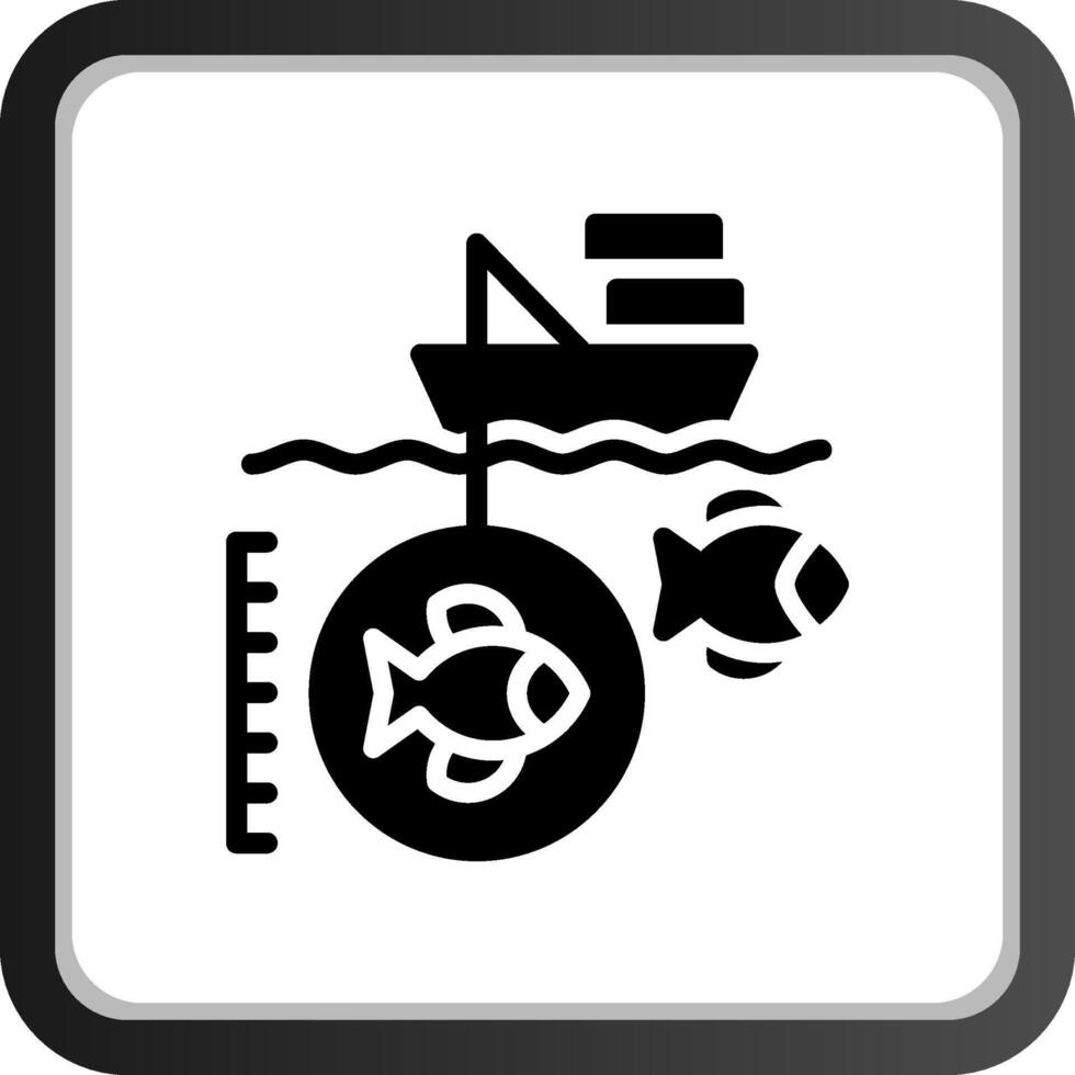 Deep Sea Fishing Creative Icon Design vector