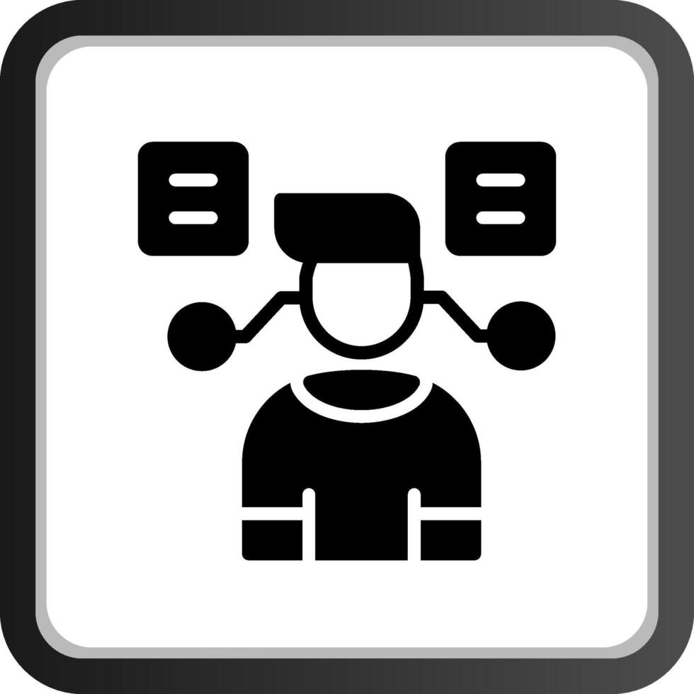 User Predictions Creative Icon Design vector