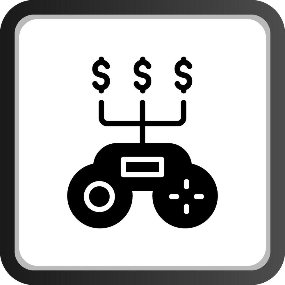 juego dinero creativo icono diseño vector