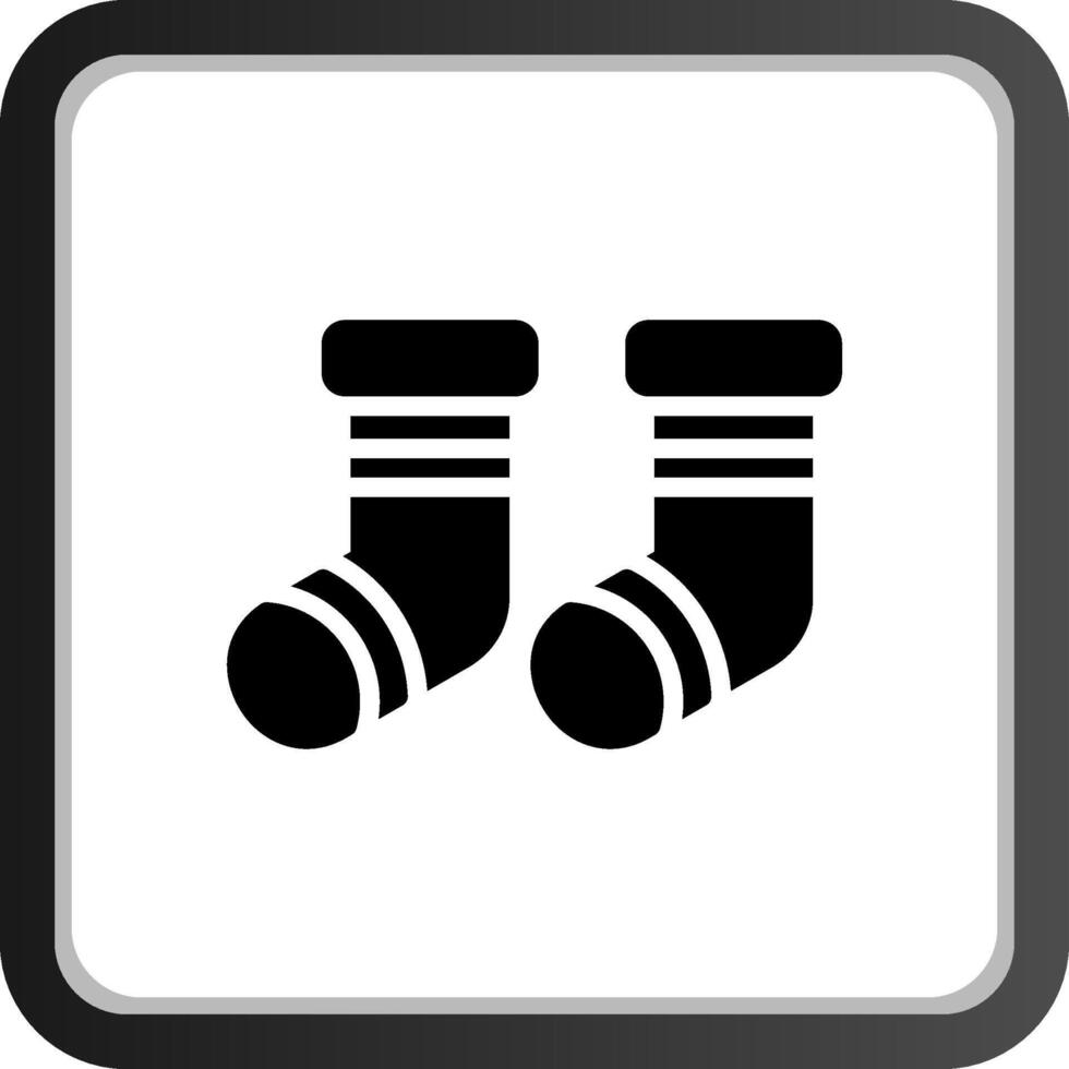 Baby Socks Creative Icon Design vector