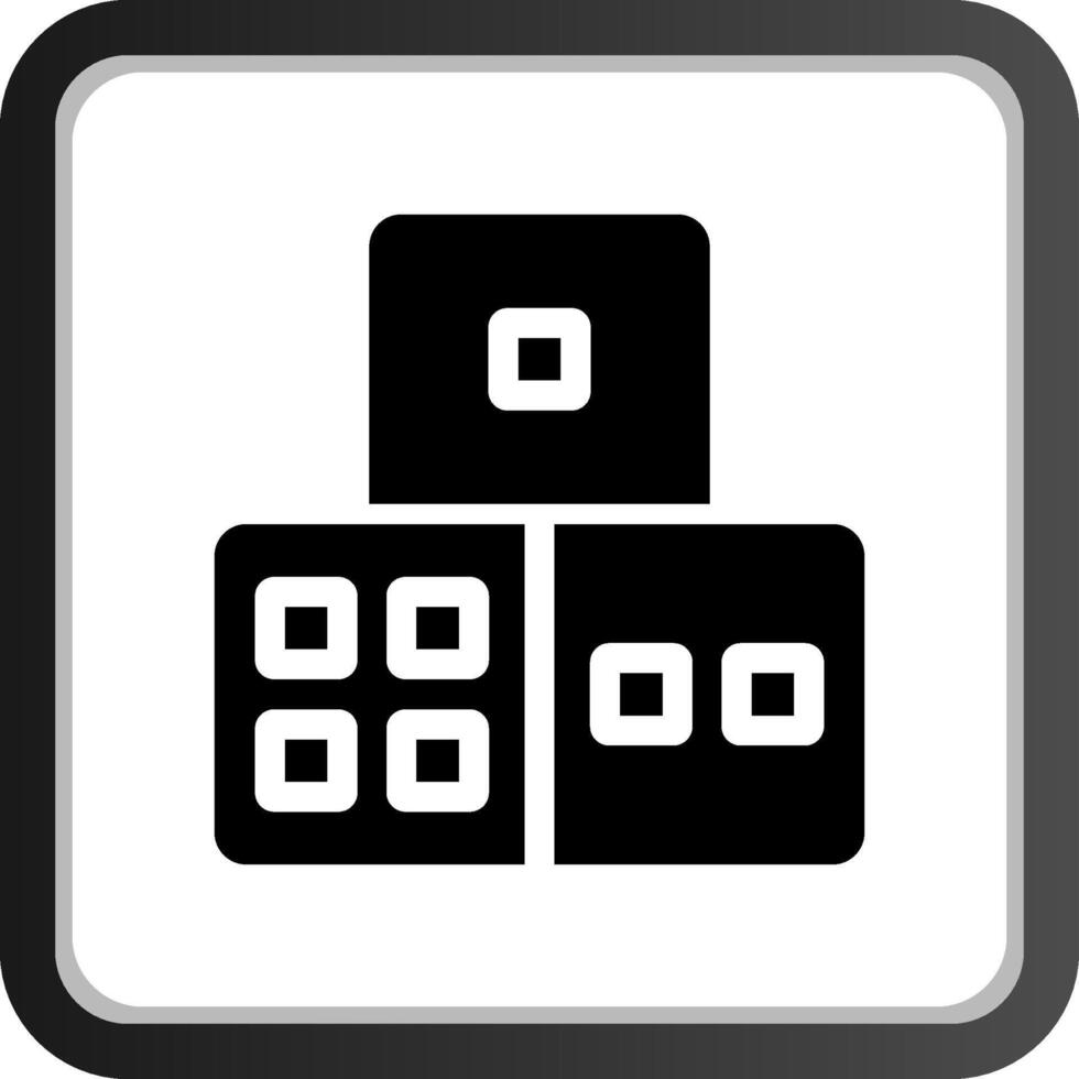 Dice Creative Icon Design vector