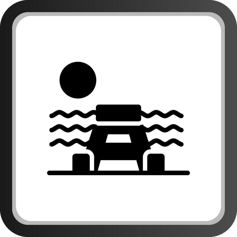 Dock Landscape Creative Icon Design vector