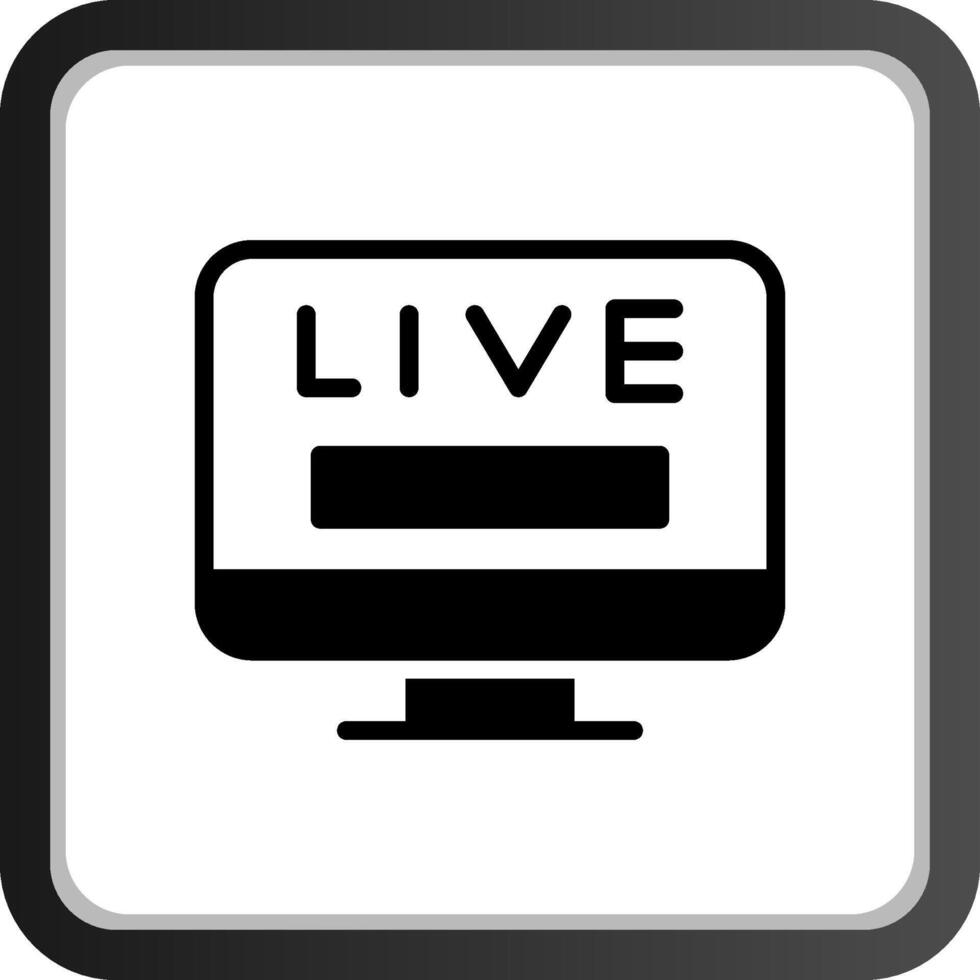 Live TV Creative Icon Design vector