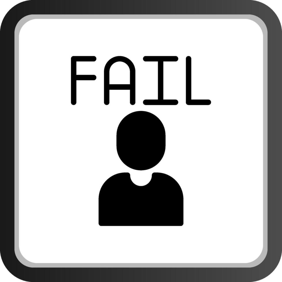 Fail Creative Icon Design vector