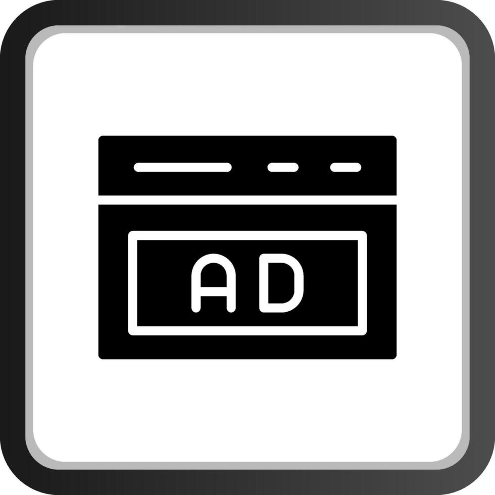Native Advertising Creative Icon Design vector