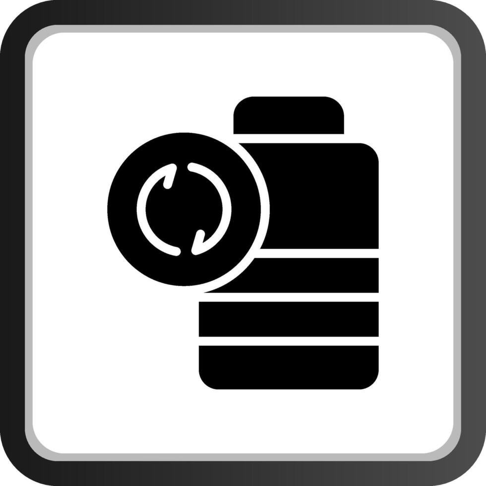 Battery Recyclings Creative Icon Design vector