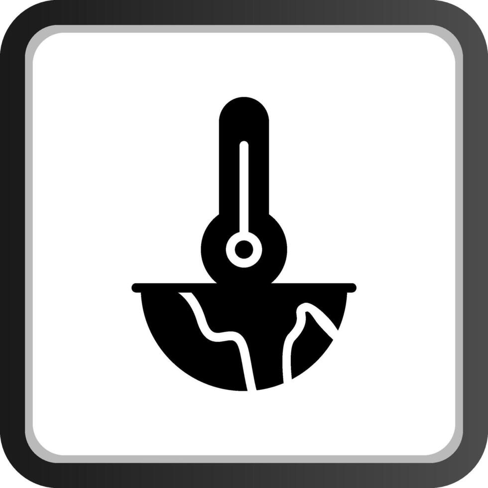 Global Warming Creative Icon Design vector