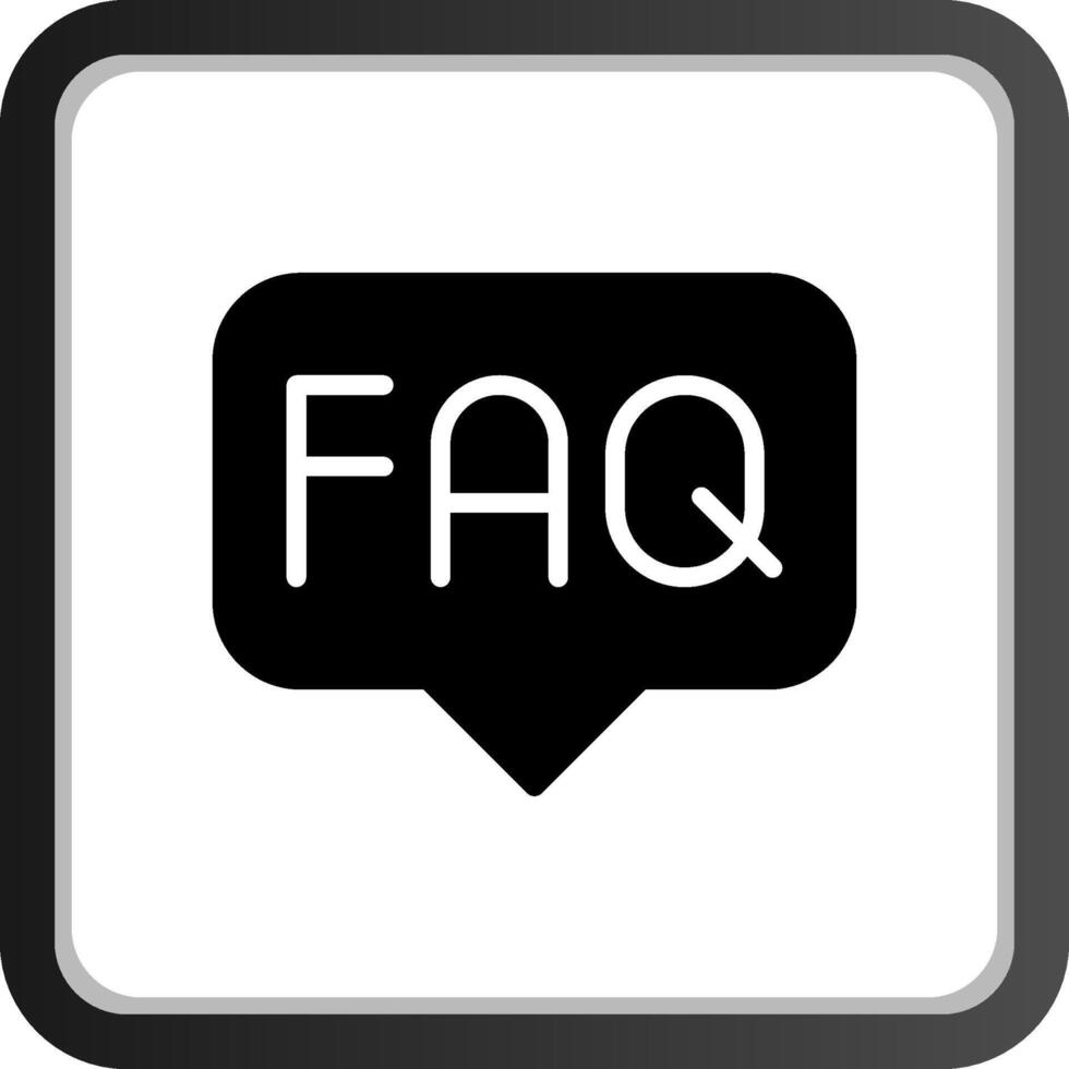 FAQ Creative Icon Design vector