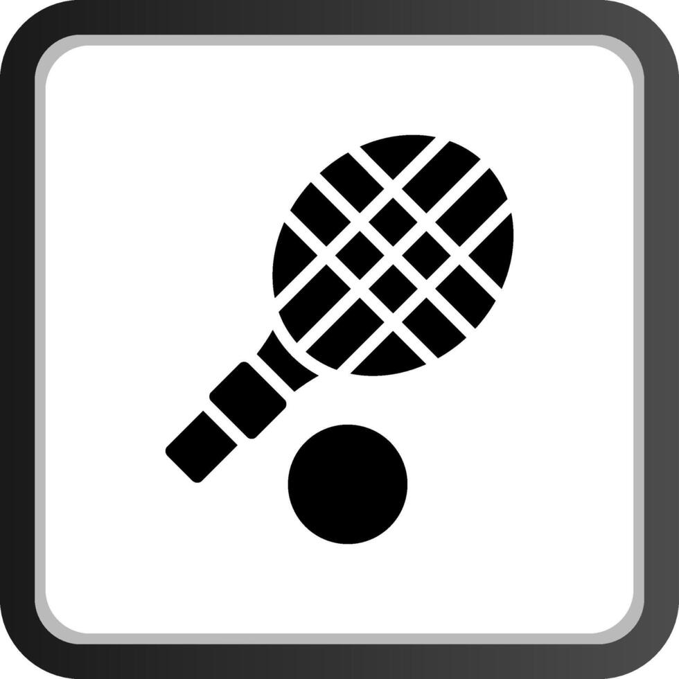Tennis Racket Creative Icon Design vector