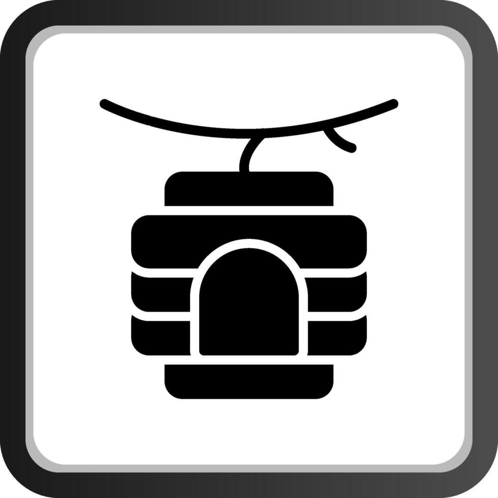 Bee Hive Creative Icon Design vector