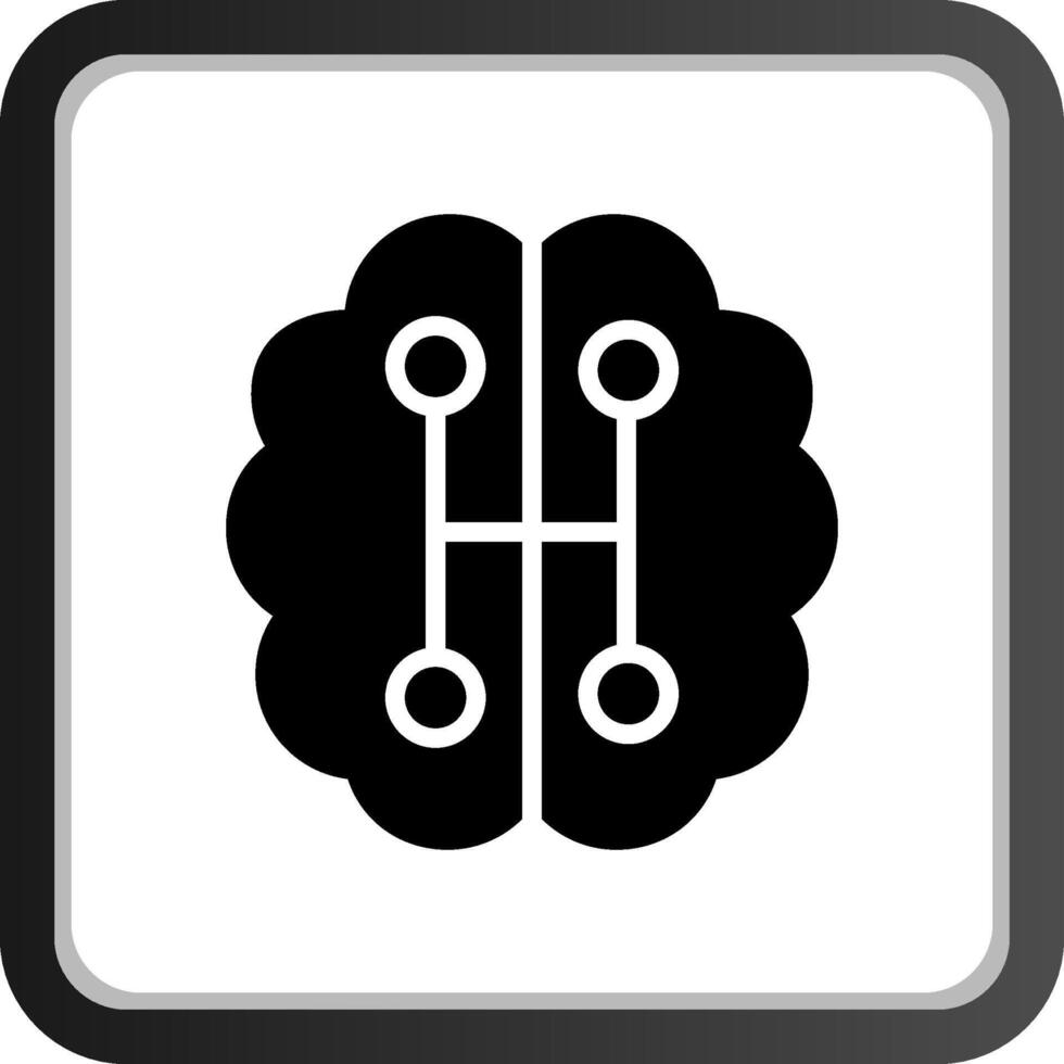 Humanoid Robot Creative Icon Design vector