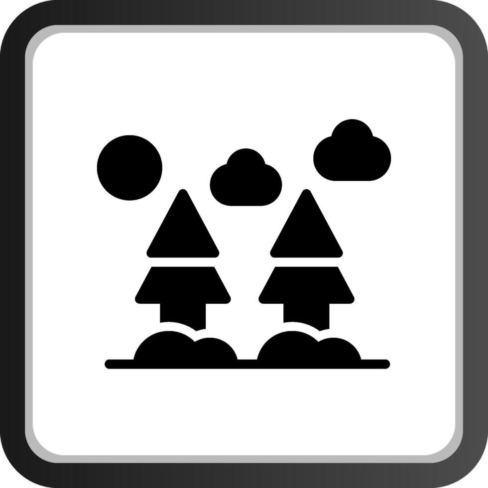 diseño de icono creativo de bosque vector