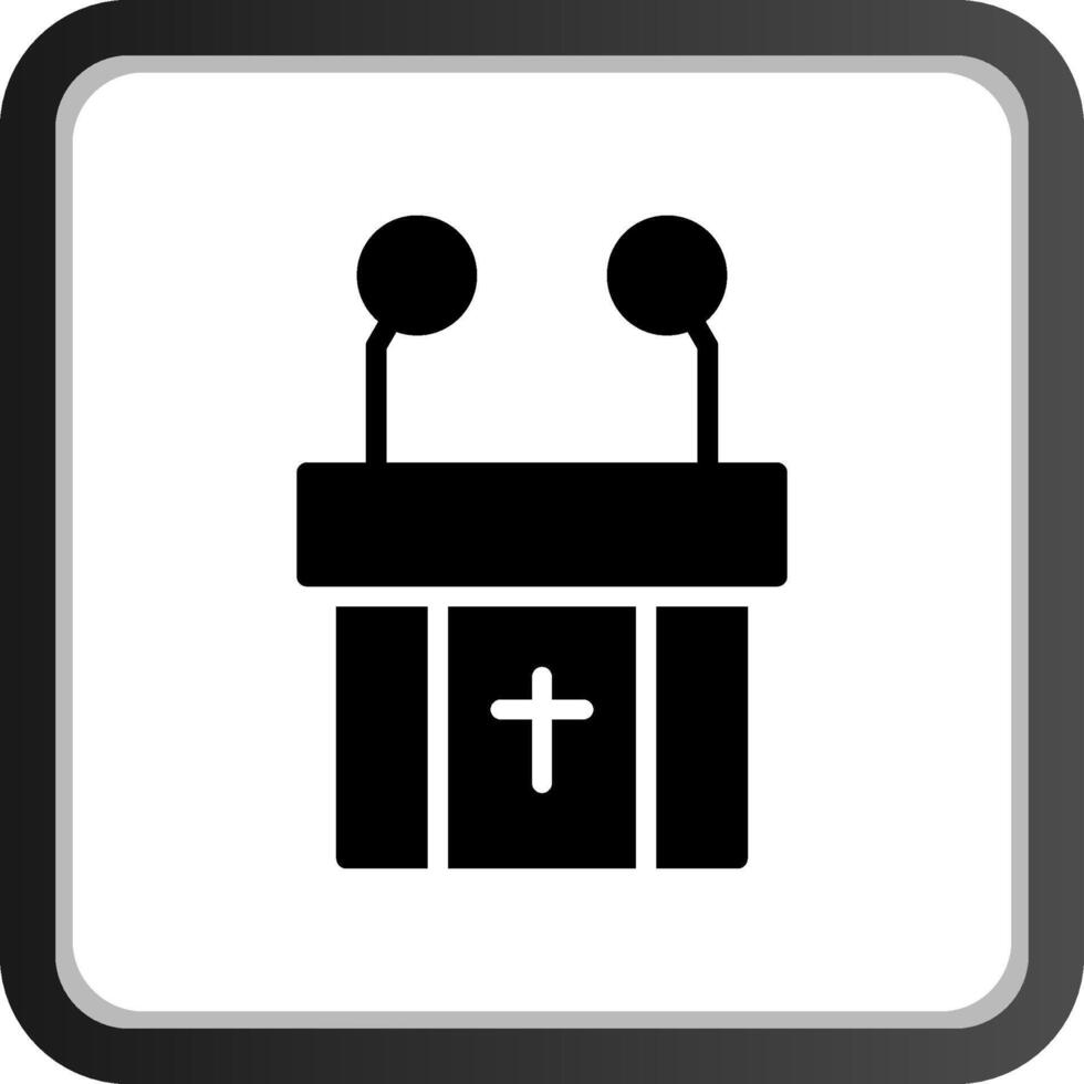 Pulpit Creative Icon Design vector