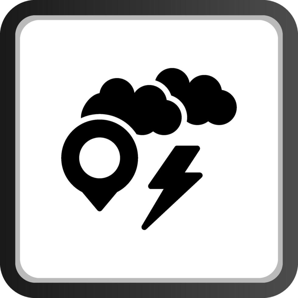 Storm Location Creative Icon Design vector