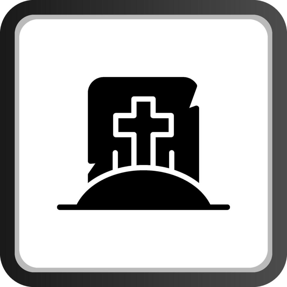 Tomb Creative Icon Design vector